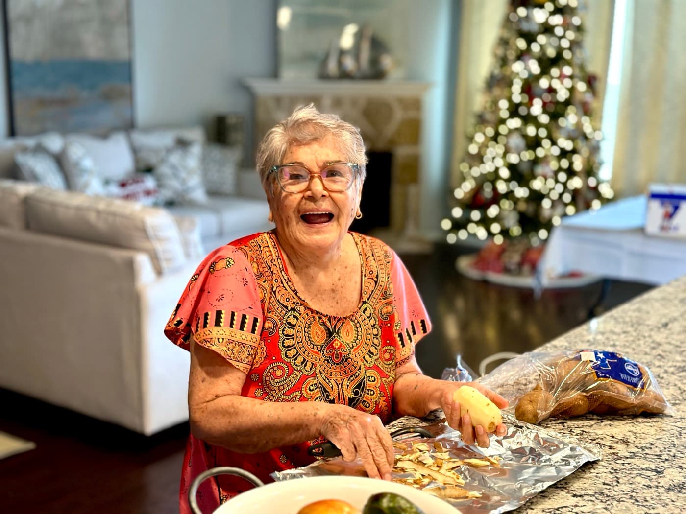 La abuela de Ricardo Jiménez en Texas