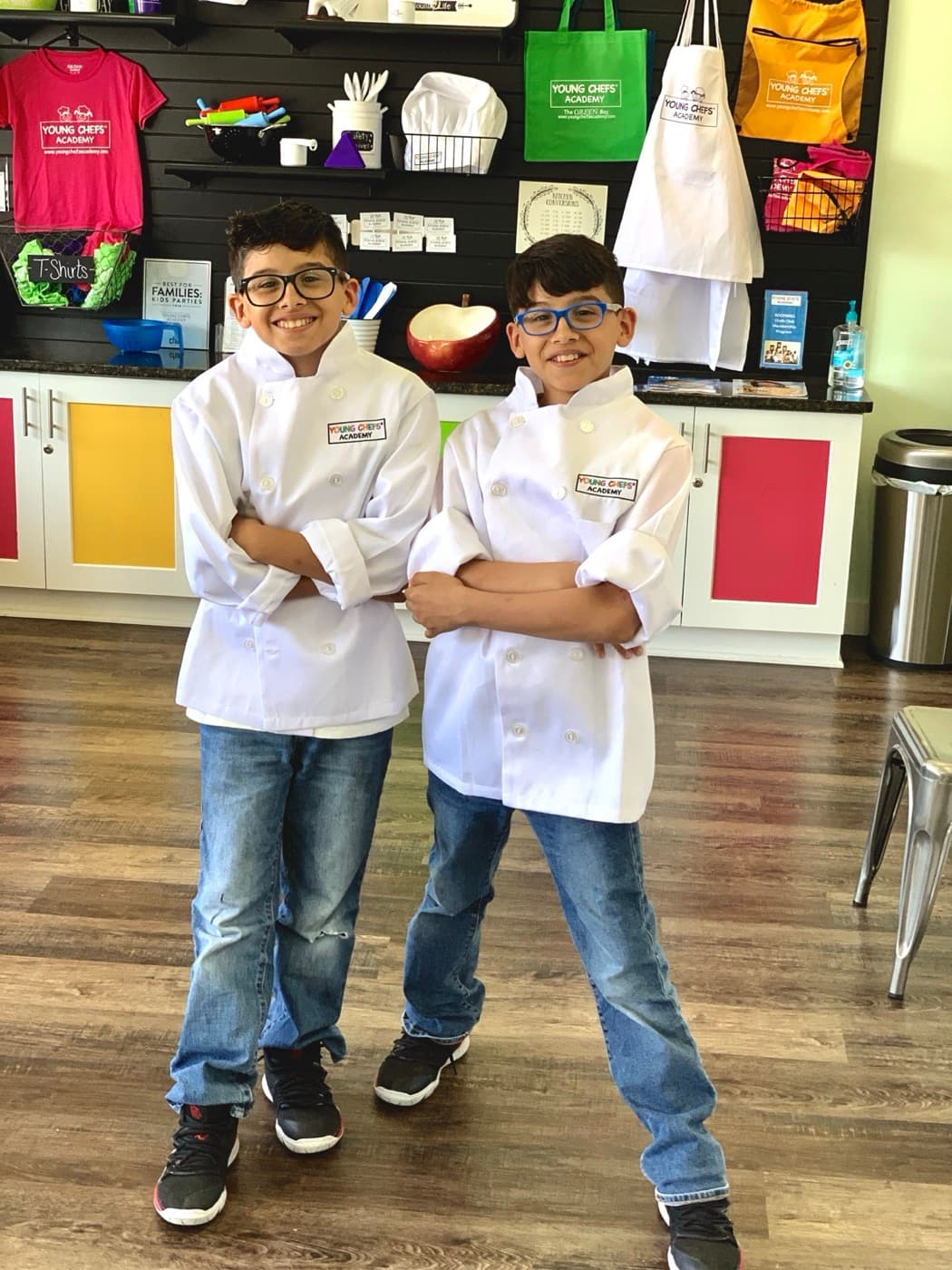 Ricky y Christian durante sus clases culinarias