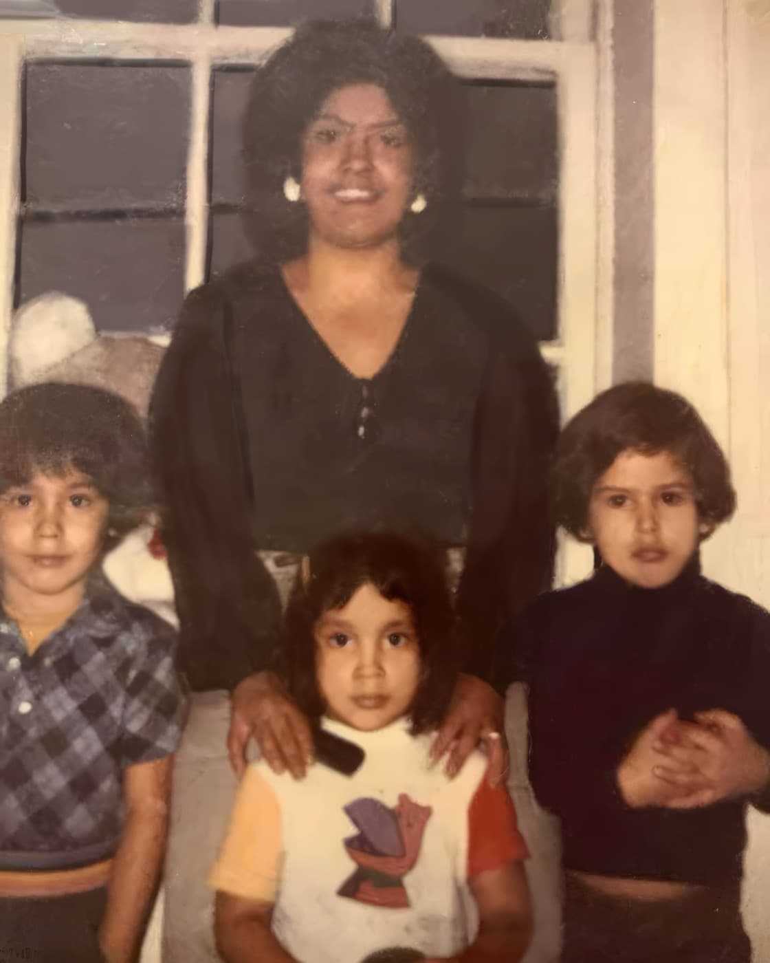 Ricardo con su tía Ivette y sus primos Papote y Ñequi